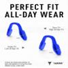 ToughAsNails Low Bridge Fit Deep Blue Replacement Nose Pads Pieces for Oakley Nxtlvl OX8028 Sunglasses view 2