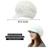 Andiker Winter Knit Hat for Women, Slouchy Beanies Cap with Brim, Warm Fleece Lined Women Thick Hat (Grey) view 2