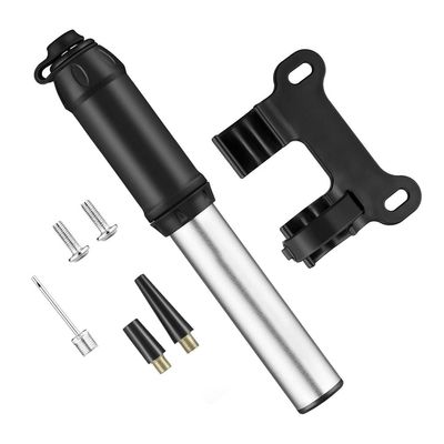 MIPPER Mini Handheld Bike Pump Portable Bicycle Tire Pump with Schrader & Presta Valve Cycling Accessories (Silver)