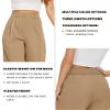 FUNYYZO Women's Wide Leg Pants High Elastic Waisted in The Back Business Work Trousers Long Straight Suit Pants view 3