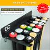 Double Circle Baseball Bat Holder For Wall - Bat Rack Wall Mount - Holds 21 Bats - Heavy Duty Metal Storage Organizer With Hardware Kit view 2