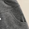 Muasaaluxi Newborn Toddler Baby Girl Boy Pants Basic Solid Color Jogger Pants Drawstring Elastic Waist Fall Trousers 0-3T (Grey, 18-24 Months) view 4