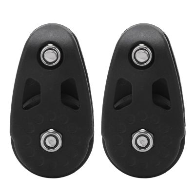 Acouto Kayak Pulley Kit 2pcs Nylon Kayak Slide Rail Anchor Trolley Pulley Block Sheave for Ship Yacht Canoe Trailer Boat Marine Garage