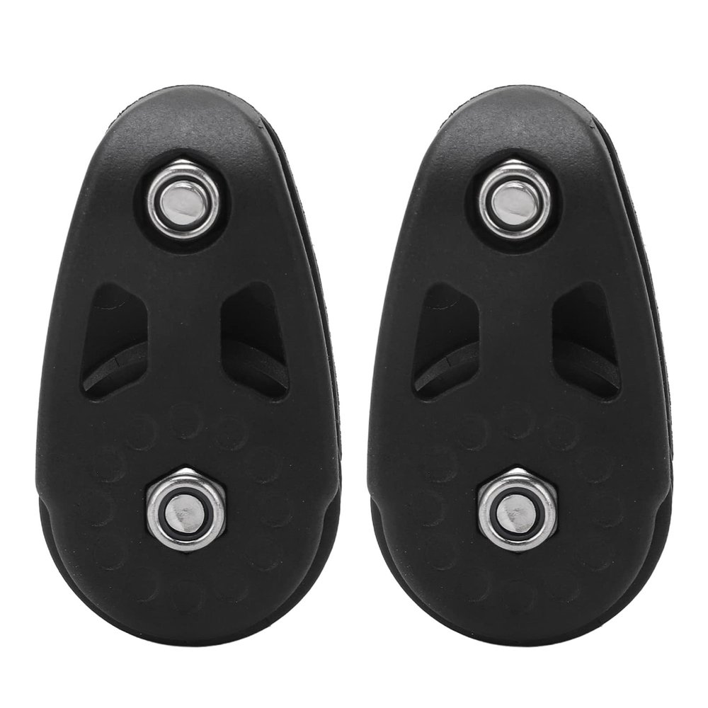 Acouto Kayak Pulley Kit 2pcs Nylon Kayak Slide Rail Anchor Trolley Pulley Block Sheave for Ship Yacht Canoe Trailer Boat Marine Garage