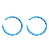 80 90s Big Circle Colorful Candy Color Acrylic Hoop Stud Hoop Earrings for Women Jewelry Gifts Geometric Matte Bright Fluorescence Costume Classic Retro Round Earrings-Blue view 1