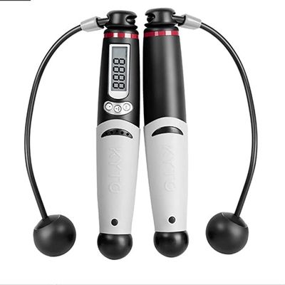 ELORES Jump Rope with Counter,Tangle-Free Speed Skipping Rope with Calorie CounterJumping Rope with Ball Bearings and Alarm Reminder for FitnessSuitable for Kids, Man, and Women Weight
