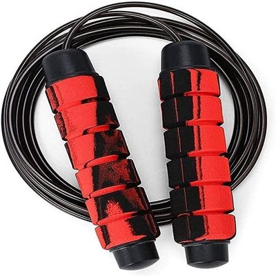 ELORES Weighted Jump Rope Workout, Tangle-Free Skipping Rope with Stainless Steel Bearing and Foam Handle Suitable for Women Men Gym Fitness Exercise