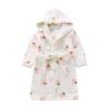 Toddler Baby Boys Girls Cartoon Bathroes Flannel Night-Roe leepwear Toddler Girls Christmas (White, 3-4 Years) view 1