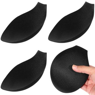 Abaodam 4Pcs Men Bulge Mens Padded Underwear Cup Sponge Pad Swimwear Padded Pump Package Removable Pad for Swimwear Brief Shorts Underwear Black Shorts Cups