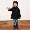 Toddler Girls Long Sleeve Winter Windproof Coat Jacket Kids Warm Fleece Outerwear Jacket Toddler (Black, 5-6 Years) view 2