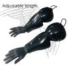 ASAki Hema Gear Forearm Guards,Vambrace,Plastic Made,Arcuated Construction,for Steel Sword Sparring.(Pair) (with Elbow Pads+Elbow Defense) view 2