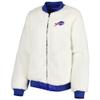 G-III Sports Women's Oatmeal/Royal Buffalo Bills Switchback Reversible Full-Zip Jacket view 4