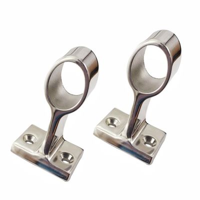 2 Pcs 60 Marine Boat 316 Stainless Steel 7/8" Hand Rail Fitting Center Support Bracket Stanchion Hardware for 22mm Tube (2, 7/8inch 22mm)