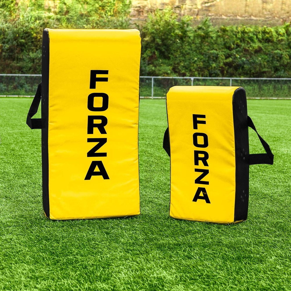 FORZA Professional PVC Rugby Curved Hit Shield - Impact Shield | Rugby/Football Training Equipment | Rugby Bag | Rugby Tackle Pad (Junior)