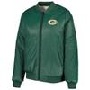 G-III Sports Women's Oatmeal/Green Green Bay Packers Switchback Reversible Full-Zip Jacket view 2