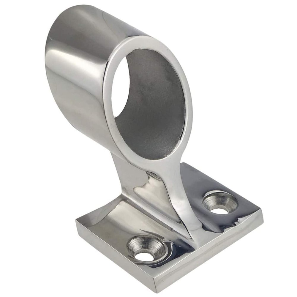 2 Pcs 60 Marine Boat 316 Stainless Steel 1" Hand Rail Fitting Center Support Bracket Stanchion Hardware for 25mm Tube(2, 1inch 25mm)