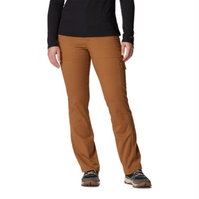 Columbia Women's Calico Basin Cotton Pant, Camel Brown, 2