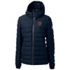 Cutter & Buck Women's Navy Chicago Bears Throwback Logo Mission Ridge Repreve Puffer Full-Zip Jacket view 2