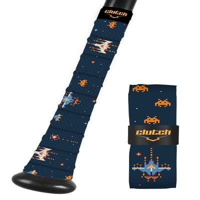 Clutch Sports Apparel All-Weather Bat Grip Tape, 1.1mm Cushioned & Non-Slip for Baseball & Softball, Durable & Multi-Sport Performance for Youth & Adult Players, Space Games Design