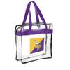 FOCO NFL Clear Stadium Messenger Bag for Football Game - Vinyl (Minnesota Vikings) view 1