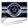 Dallas Cowboys Patch Logo Flag Pole and Bracket Mount Kit view 1