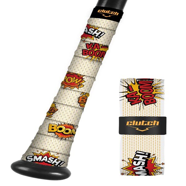 Clutch Sports Apparel All-Weather Bat Grip Tape, 1.1mm Cushioned & Non-Slip for Baseball & Softball, Durable & Multi-Sport Performance for Youth & Adult Players, Dynamite Design