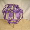 AMAZING HORSE STUFF Nylon Driving Harness for Horse Cart, Heart Shaped Studd & Sparkling Stones on Browband (Full, Cob, Pony, Shetland & Mini) (Purple) (Full) view 1