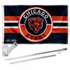 Chicago Bears Patch Logo Flag Pole and Bracket Mount Kit view 1