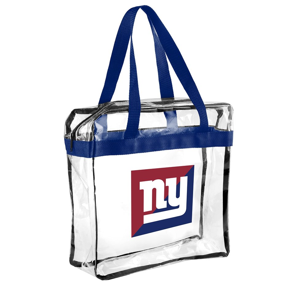 FOCO NFL Clear Stadium Messenger Bag for Football Game - Vinyl (New York Giants)