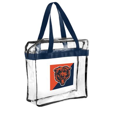 FOCO NFL Clear Stadium Messenger Bag for Football Game - Vinyl (Chicago Bears)