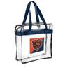 FOCO NFL Clear Stadium Messenger Bag for Football Game - Vinyl (Chicago Bears) view 1