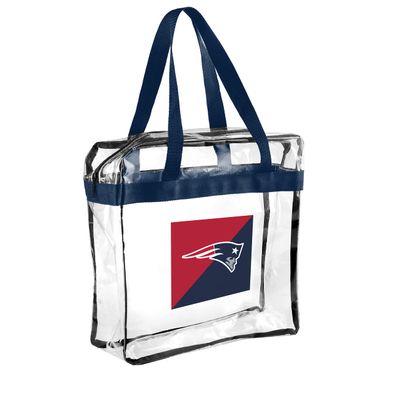 FOCO NFL Clear Stadium Messenger Bag for Football Game - Vinyl (New England Patriots)
