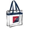 FOCO NFL Clear Stadium Messenger Bag for Football Game - Vinyl (New England Patriots) view 1