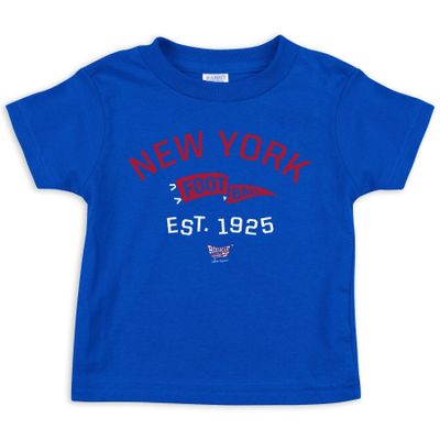 Retro Pennant Baby Apparel for New York Football Fans (NB-7T) (Royal Toddler Tee, 5/6T)