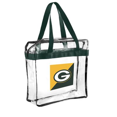 FOCO NFL Clear Stadium Messenger Bag for Football Game - Vinyl (Green Bay Packers)