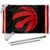 WinCraft Toronto Raptors Flag Pole and Mount Bracket Set view 1