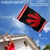WinCraft Toronto Raptors Flag Pole and Mount Bracket Set view 2