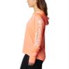 Columbia Women's Tidal Tee Hoodie, Coral Glow/White Logo, 1X Plus view 2