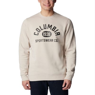 Columbia Men's Trek Crew, Dark Stone/College Life Graphic, X-Large