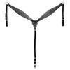 HILASON Western Horse Breast Collar Genuine American Leather Plain Black | for Horses view 1