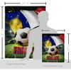 Ornament Collection World Cup France Banner Wall Art Flag Poles for Outside House Stand Outdoor Decorations Garden Tapestry Yard Signs FIFA Team Qatar Trophy Soccer Game Football Gifts, Made in USA view 2