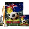 World Cup New Zealand Banner Wall Art Flag Poles For Outside House Stand Outdoor Decorations Garden Tapestry Yard Signs FIFA Team Qatar Trophy Soccer Game Football Gifts Made In USA view 1