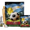 Ornament Collection World Cup Argentina Banner Wall Art Flag Poles for Outside House Stand Outdoor Decorations Garden Tapestry Yard Signs FIFA Team Qatar Trophy Soccer Game Football Gifts, Made In USA view 1
