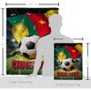 Ornament Collection World Cup Cameroon Banner Wall Art Flag Poles for Outside House Stand Outdoor Decorations Garden Tapestry Yard Signs FIFA Team Qatar Trophy Soccer Game Football Gifts, Made in USA view 2