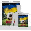 Ornament Collection World Cup Ukraine Banner Wall Art Flag Poles for Outside House Stand Outdoor Decorations Garden Tapestry Yard Signs FIFA Team Qatar Trophy Soccer Game Football Gifts, Made in USA view 2