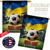 Ornament Collection World Cup Ukraine Banner Wall Art Flag Poles for Outside House Stand Outdoor Decorations Garden Tapestry Yard Signs FIFA Team Qatar Trophy Soccer Game Football Gifts, Made in USA view 3