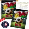 Ornament Collection World Cup Wales Banner Wall Art Flag Poles for Outside House Stand Outdoor Decorations Garden Tapestry Yard Signs FIFA Team Qatar Trophy Soccer Game Football Gifts, Made in USA view 3