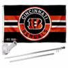 Cincinnati Bengals Patch Logo Flag Pole and Bracket Mount Kit view 1