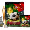 Ornament Collection World Cup Portugal Banner Wall Art Flag Poles for Outside House Stand Outdoor Decorations Garden Tapestry Yard Signs FIFA Team Qatar Trophy Soccer Game Football Gifts, Made in USA view 1