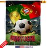 Ornament Collection World Cup Portugal Banner Wall Art Flag Poles for Outside House Stand Outdoor Decorations Garden Tapestry Yard Signs FIFA Team Qatar Trophy Soccer Game Football Gifts, Made in USA view 2